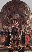 Madonna and Child Enthroned with Saints sg MONTAGNA, Bartolomeo